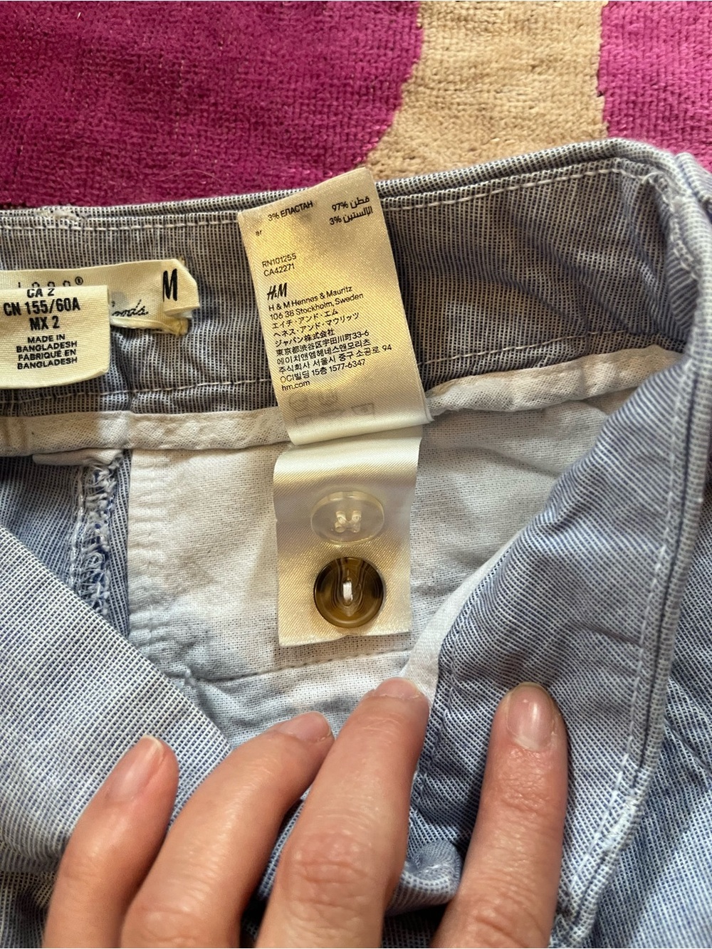 H&M L.O.G.G. Seersucker Casual Pants - Picture 4 of 11